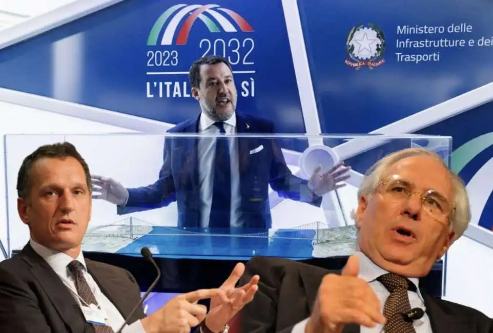 giuseppe recchi pietro ciucci matteo salvini ponte sullo stretto 