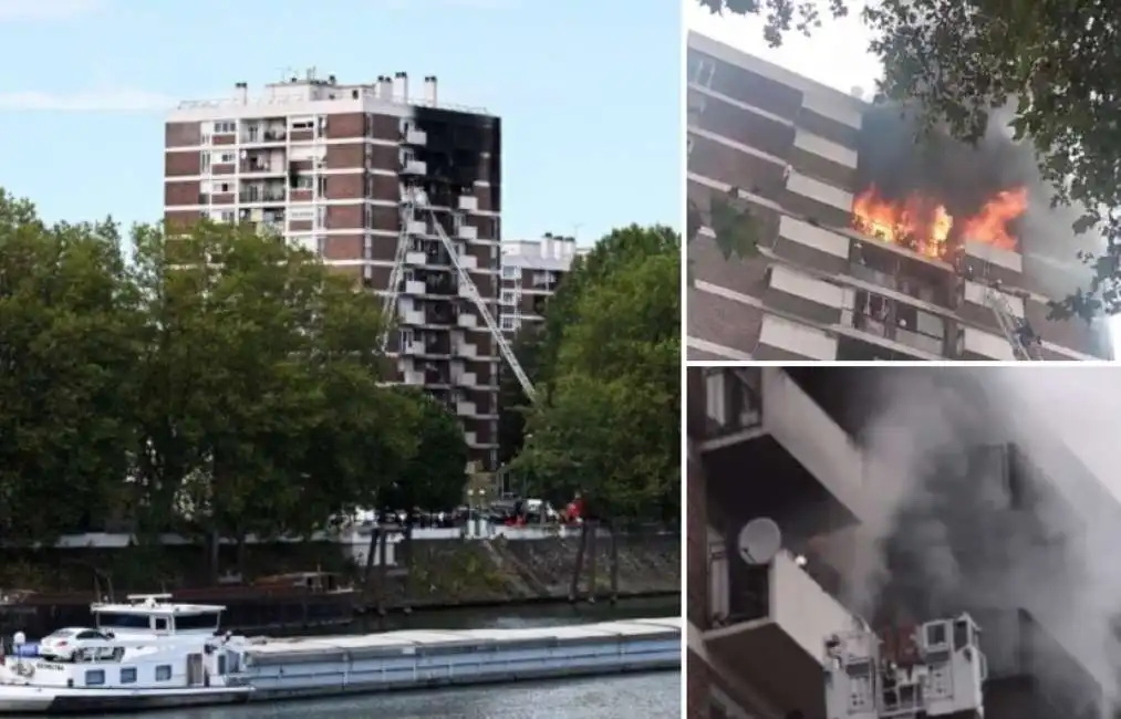 incendio a ile-saint-denis - parigi - 1 