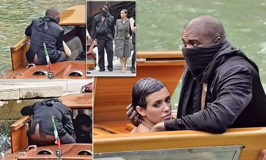 kanye west bianca censori pompino a venezia