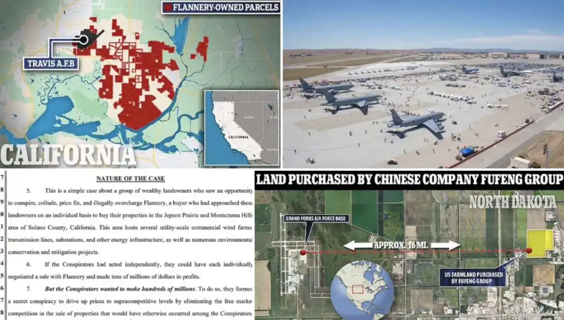 la causa di flannery associates agli agricoltori california travis air force base