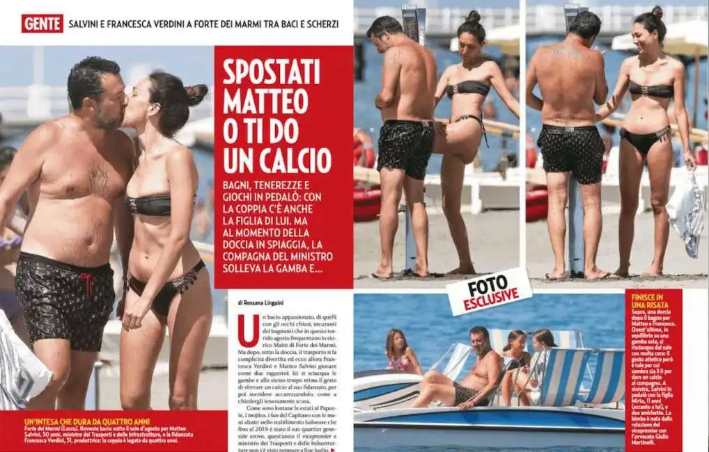 matteo salvini e francesca verdini in vacanza in toscana 