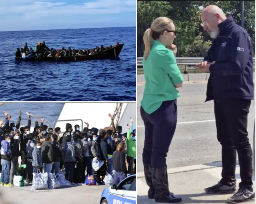 migranti stefano b0naccini giorgia meloni