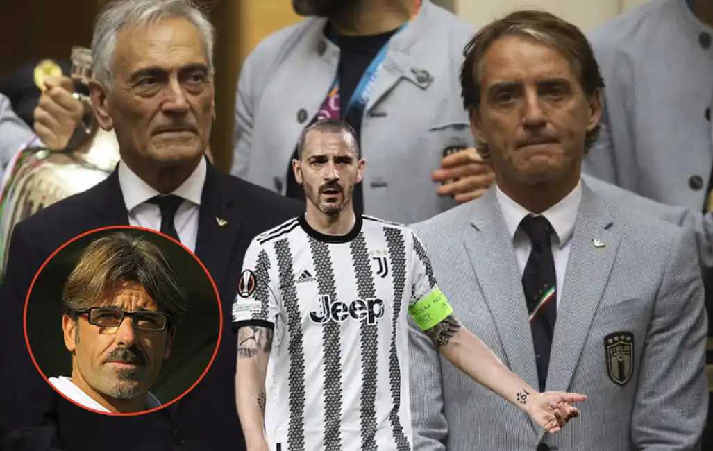 roberto mancini gabriele gravina leonardo bonucci chicco evani