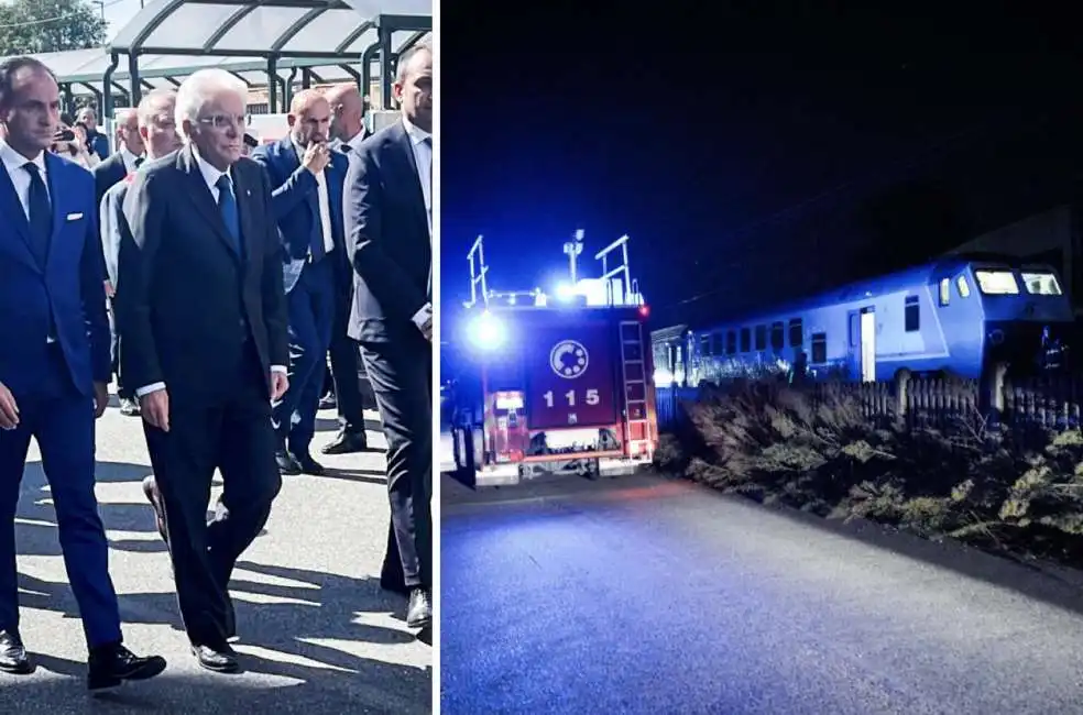 sergio mattarella alla stazione di brandizzo incidente