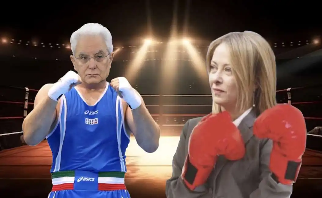 sergio mattarella giorgia meloni scontro boxe 