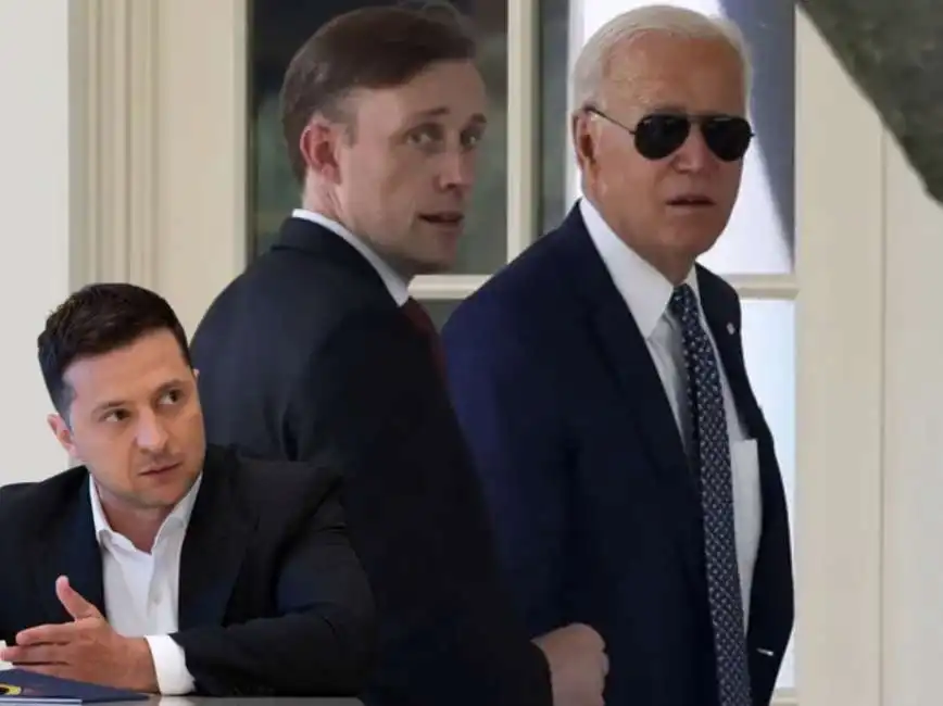 volodymyr zelensky jake sullivan joe biden 