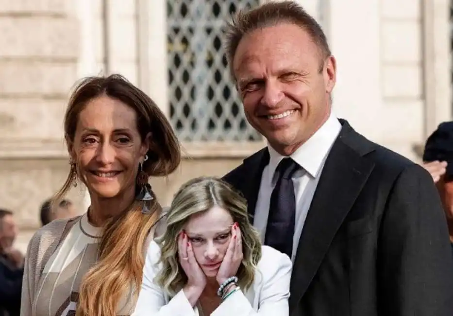 arianna giorgia meloni francesco lollobrigida