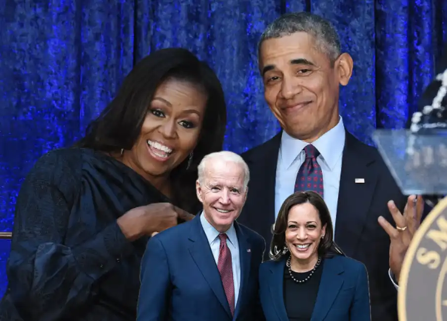 barack obama michelle kamala harris joe biden