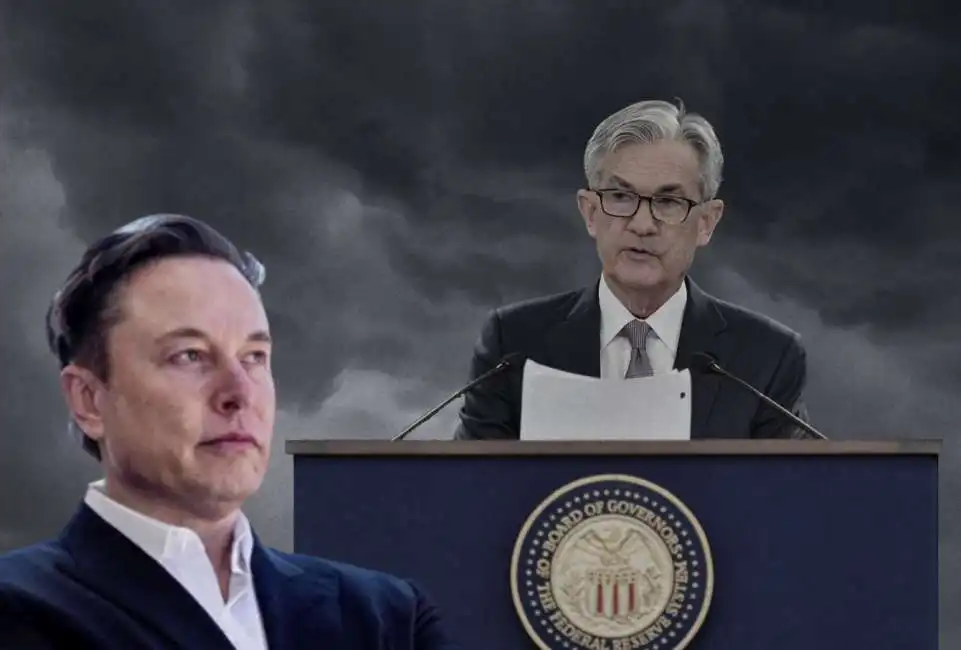 elon musk jerome powell crisi recessione 