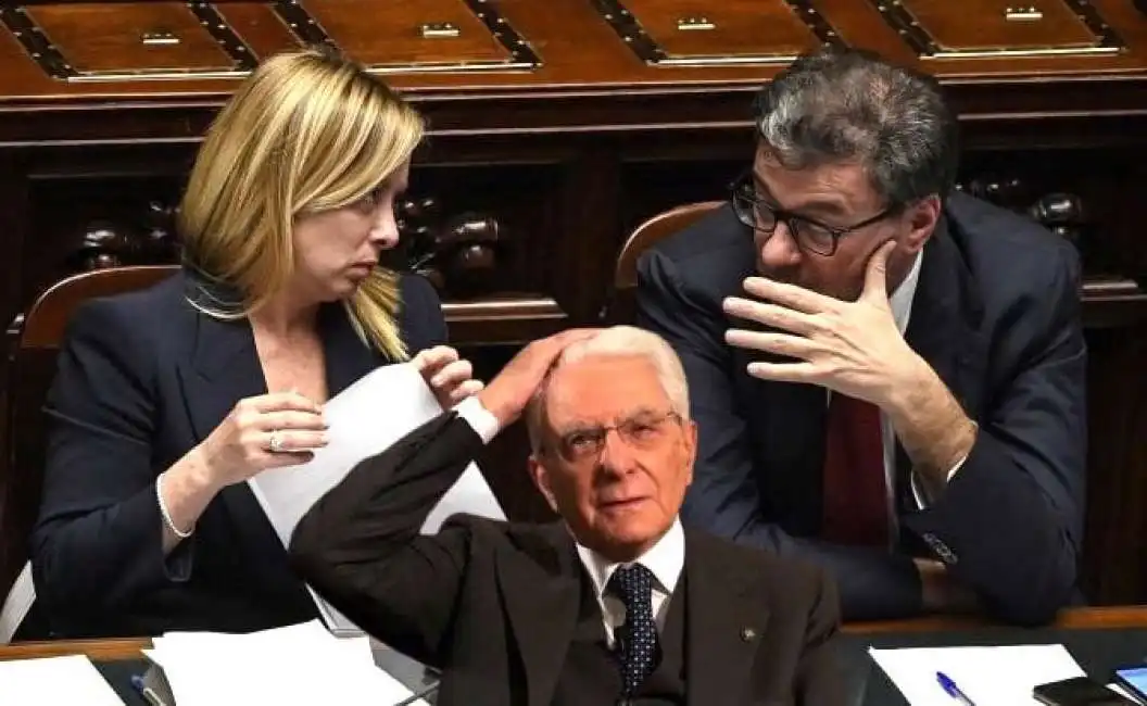 giorgia meloni giancarlo giorgetti sergio mattarella