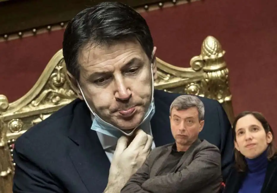 giuseppe conte andrea orlando elly schlein 