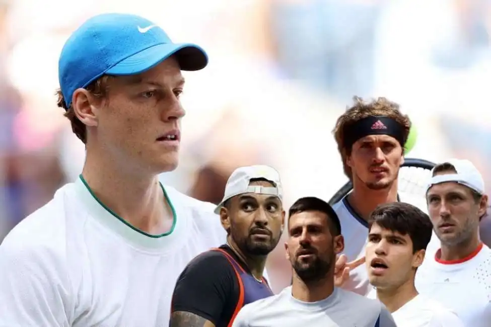 jannik sinner nick kyrgios lucas pouille novak djokovic carlos alcaras alex zverev 