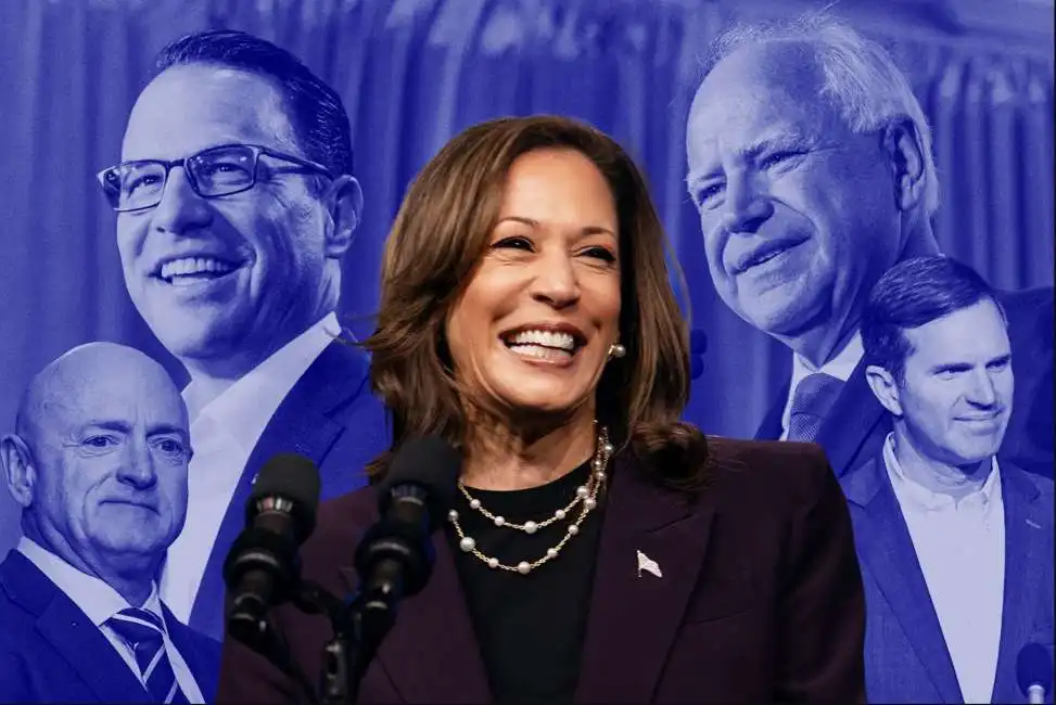 kamala harris tim walz josh shapiro mark kelly 