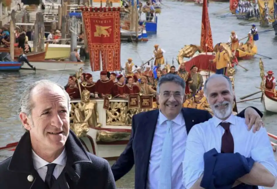 luca zaia roberto sergio giampaolo rossi regata storica venezia 