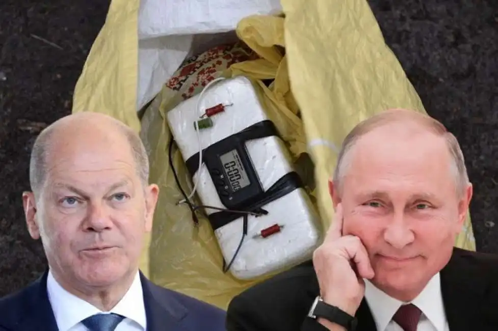 pacco bomba. esplosivo esplosivi posta vladimir putin olaf scholz 