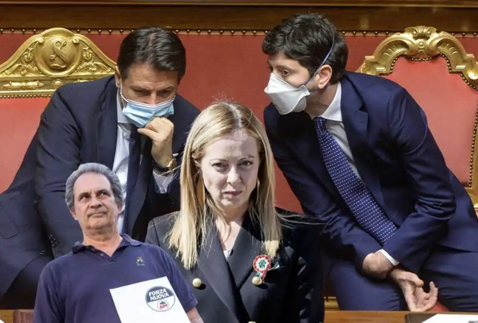 roberto fiore giorgia meloni roberto speranza giuseppe conte 