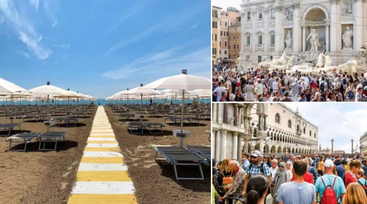 turismo spiagge roma venezia turisti