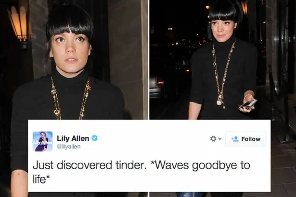 lily allen su tinder