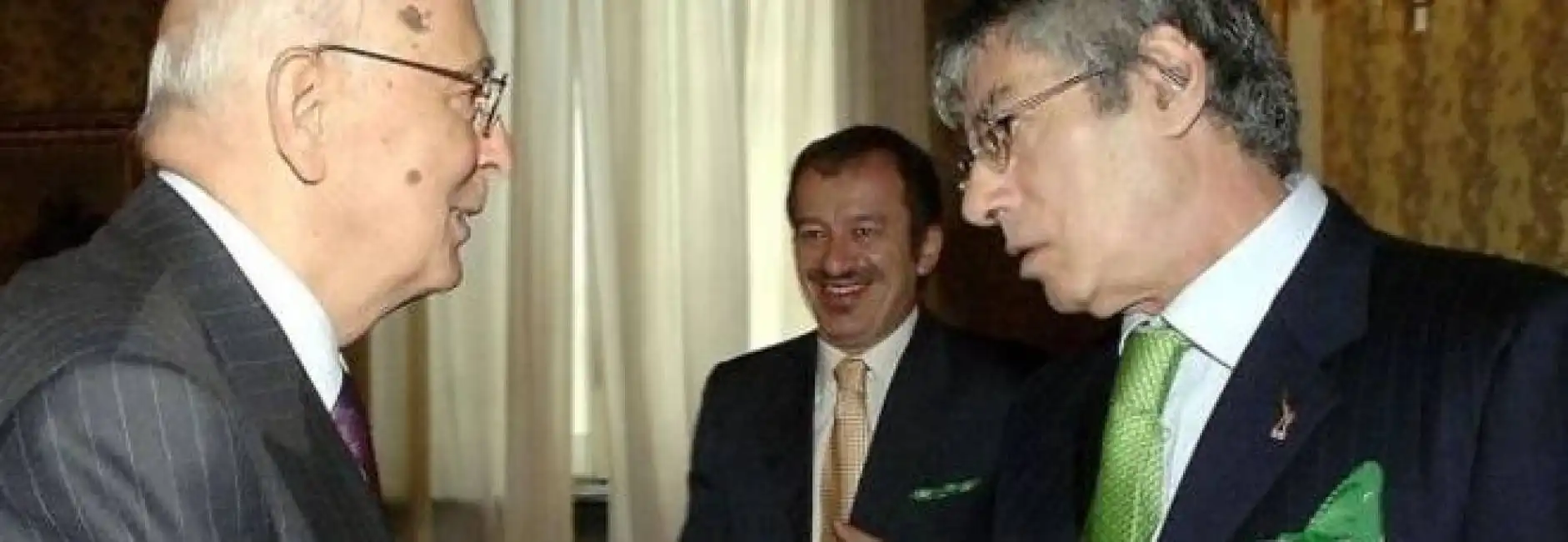 giorgio napolitano umberto bossi