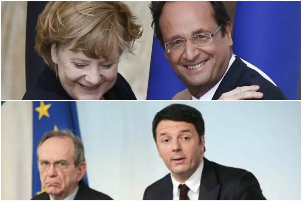 merkel hollande renzi padoan