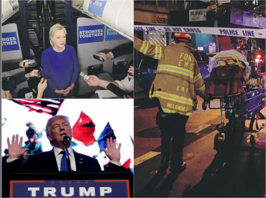 attentato a new york trump clinton