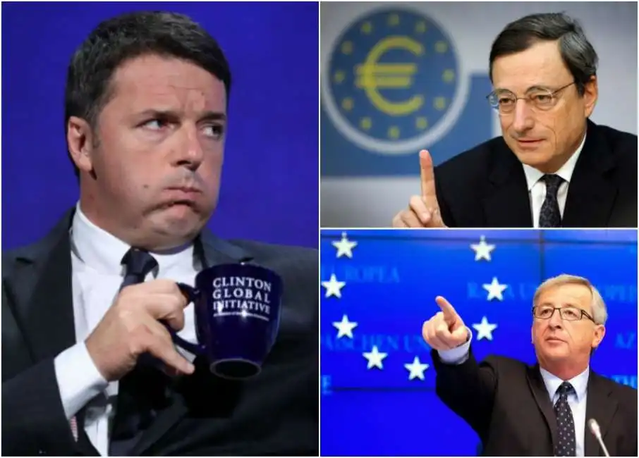 renzi juncker draghi