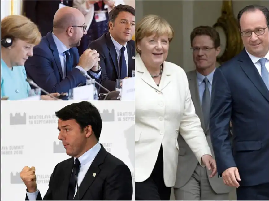 renzi merkel hollande