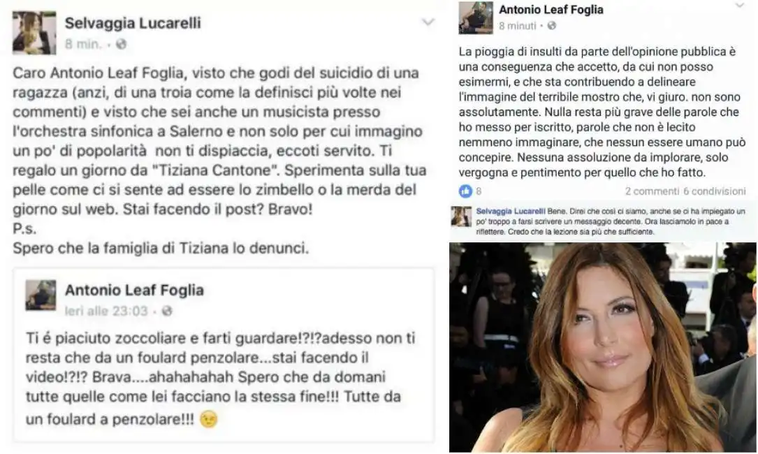 selvaggia lucarelli tiziana cantone 