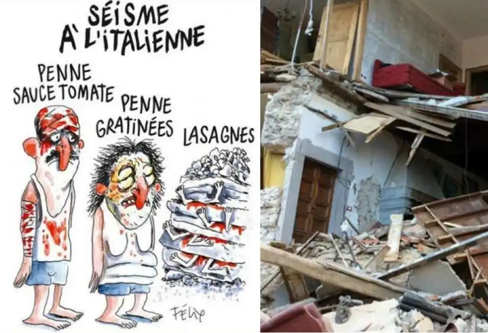 vignetta charlie hebdo terremoto