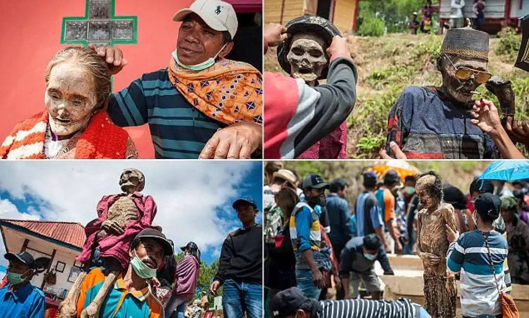 festival dei morti manene in indonesia