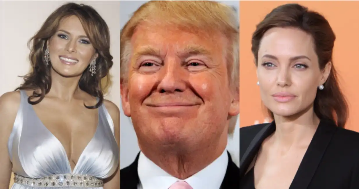 trump jolie melania