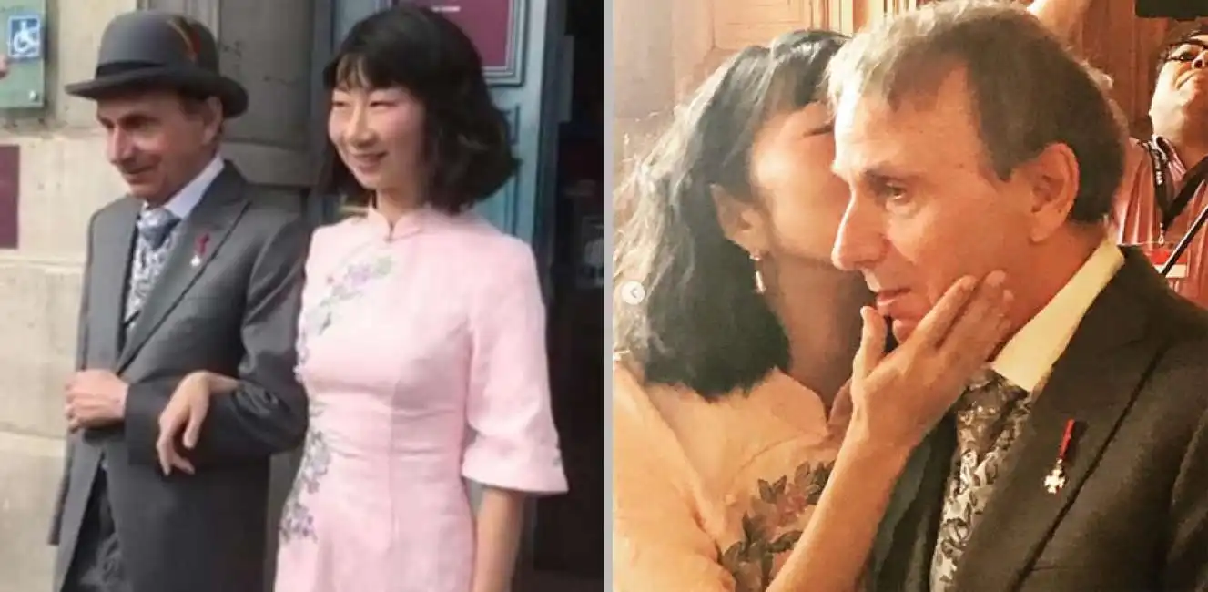 michel houellebecq e la moglie qianyun li 