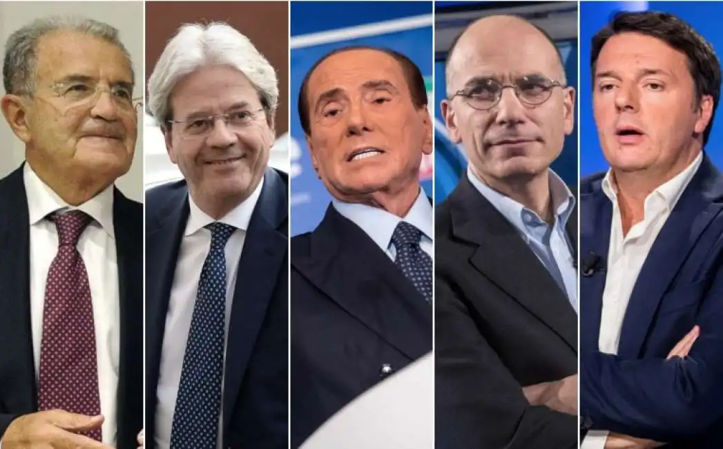 prodi renzi letta gentiloni berlusconi