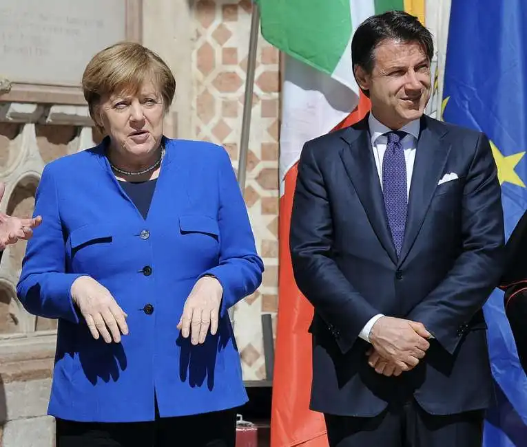 angela merkel giuseppe conte