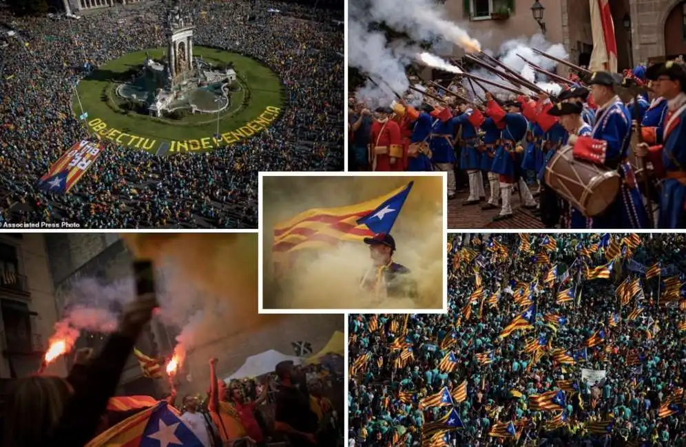 diada barcellona catalani indipendentisti