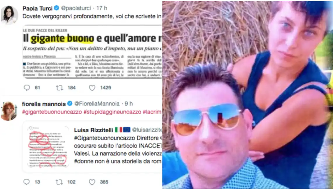 femminicidio piacenza - turci mannoia tweet