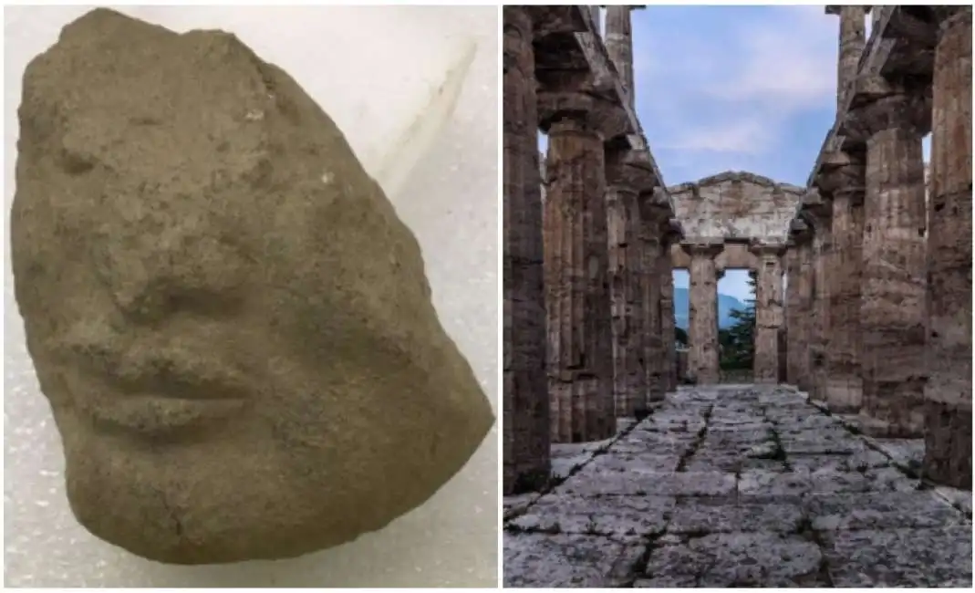 il frammento di testa di paestum