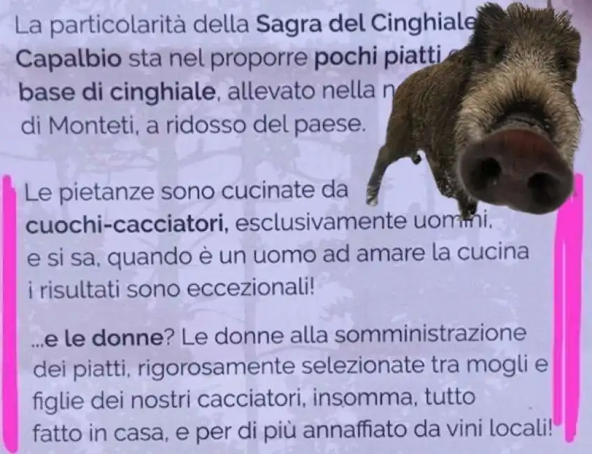 sagra cinghiale capalbio