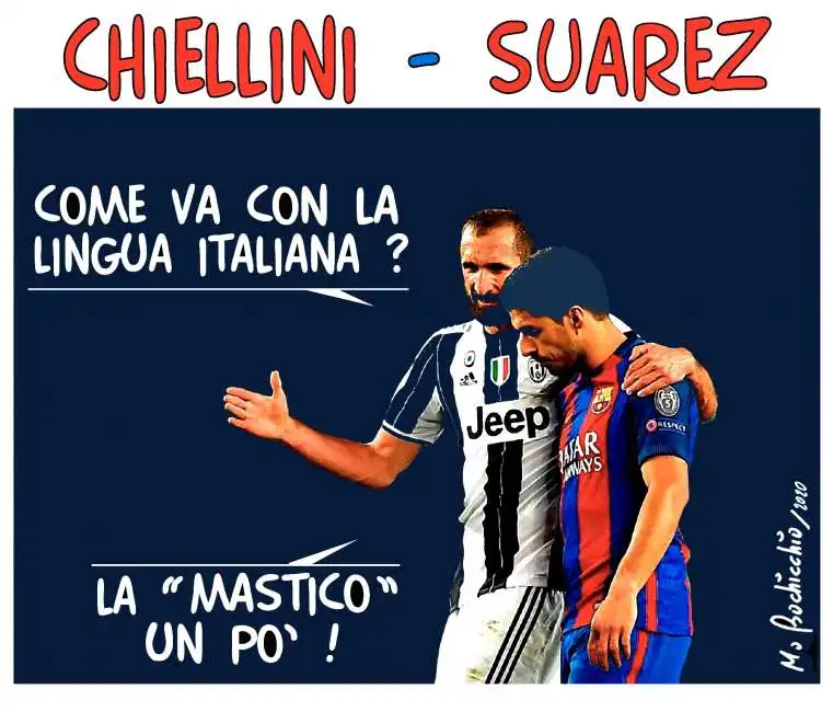 chiellini suarez by bochicchio luis suarez