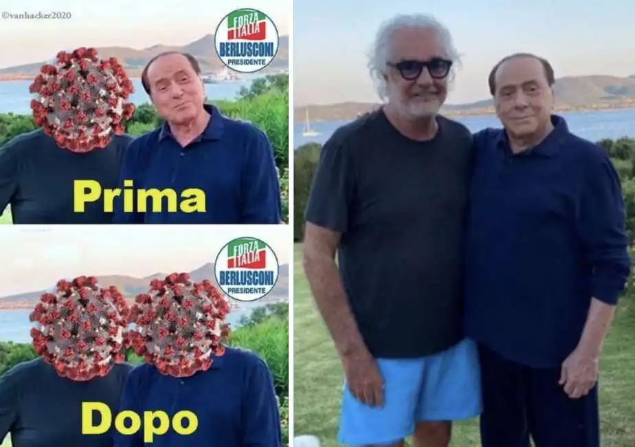 flavio briatore silvio berlusconi coronavirus