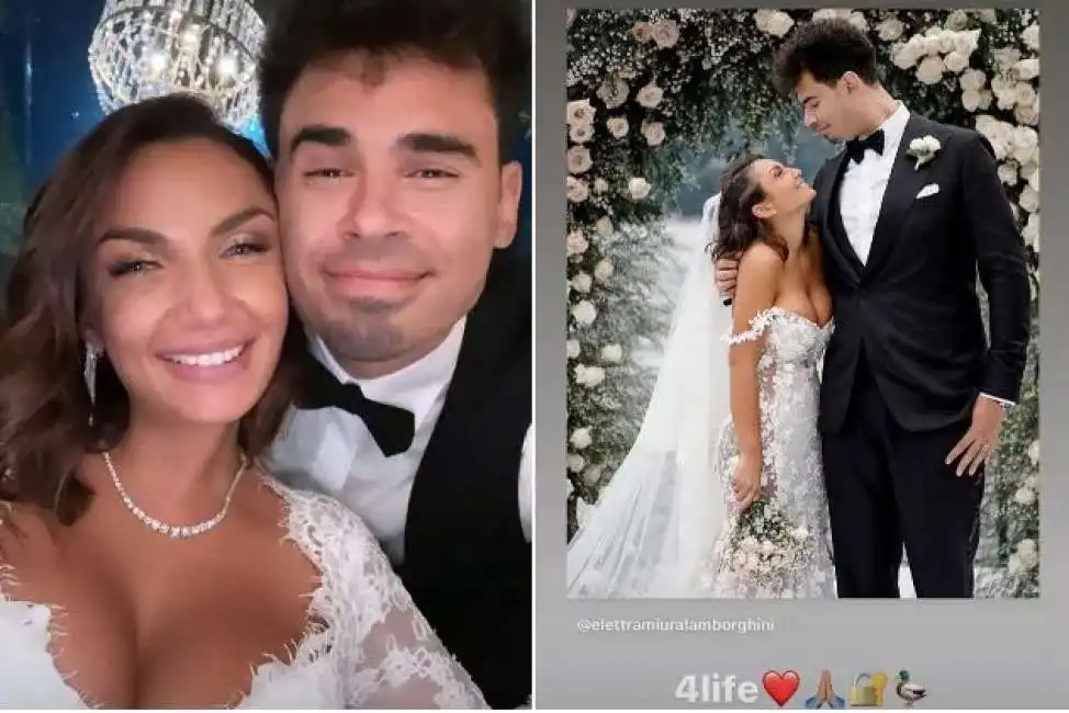 il matrimonio di elettra lamborghini e afrojack 