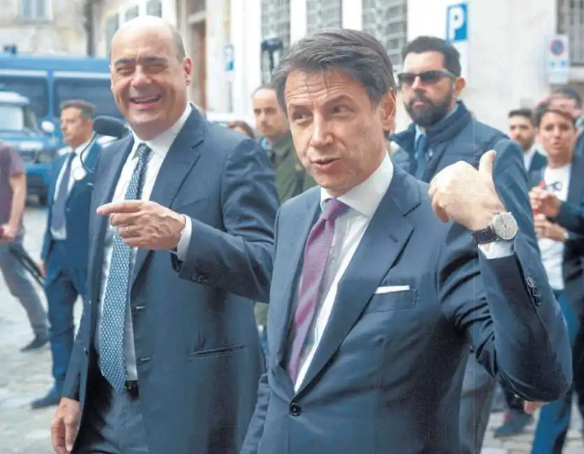 nicola zingaretti e giuseppe conte