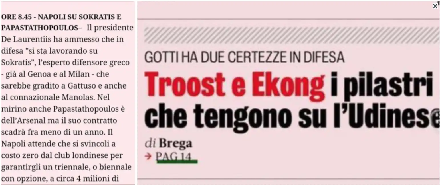 sokratis papastathopoulos errore gazzetta