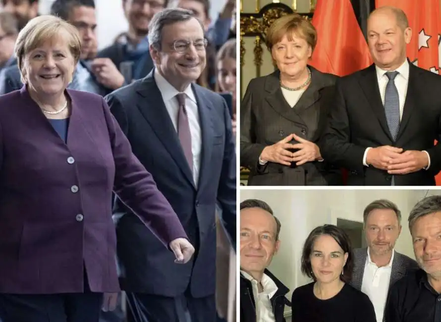 angela merkel mario draghi olaf scholz volker wissing, annalena baerbock, christian lindner, robert habeck