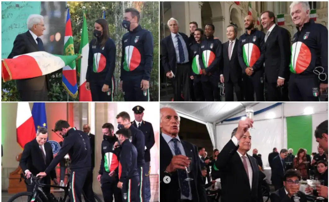 atleti olimpici e paralimpici incontro con mattarella e draghi