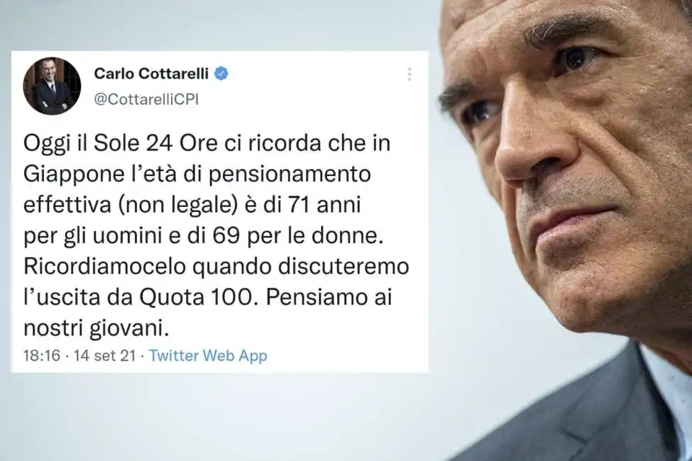 carlo cottarelli pensione