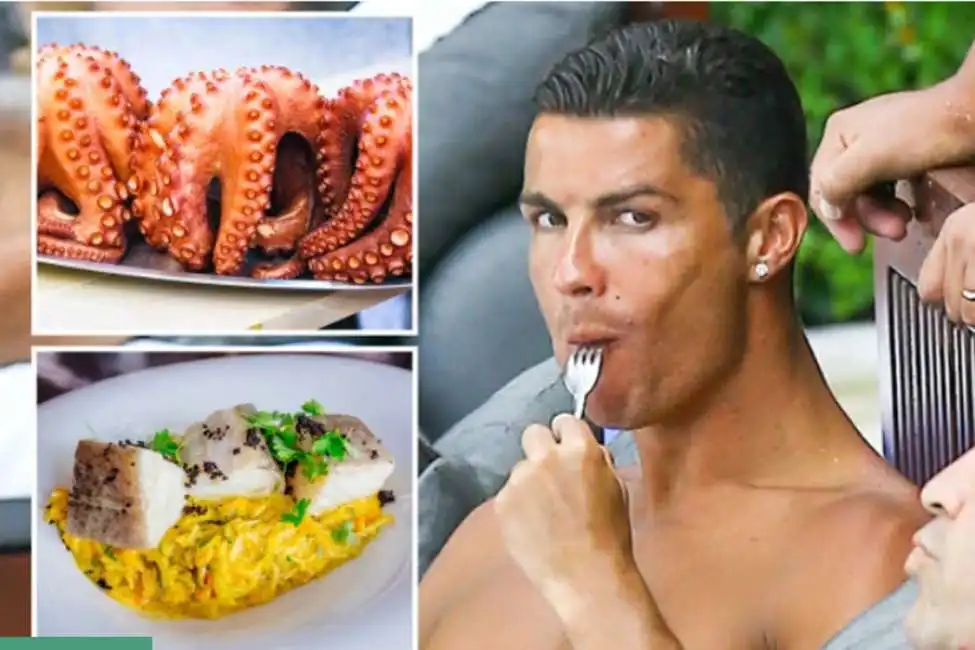 cr7 cibo dieta cucina bacalhau a braz polpo