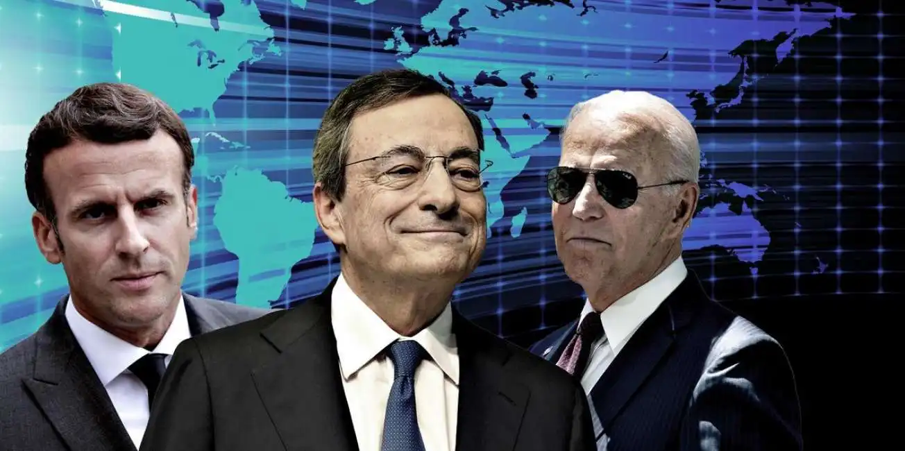 draghi biden macron