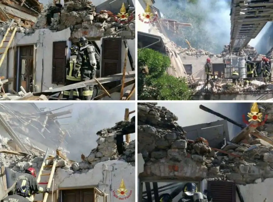 esplosione crollo casa pontremoli massa carrara 