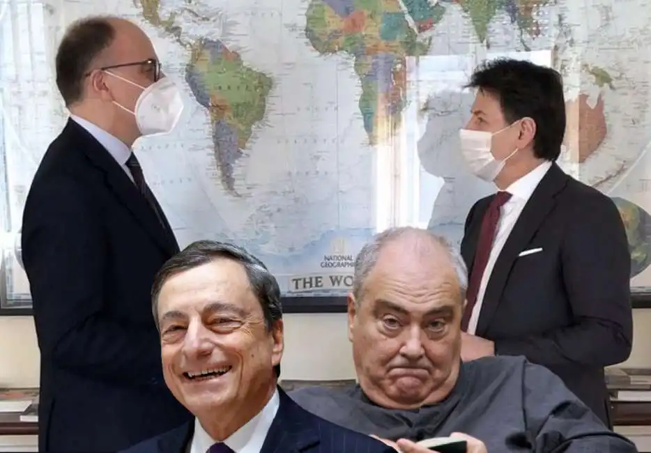 giuseppe conte enrico letta goffredo bettini mario draghi